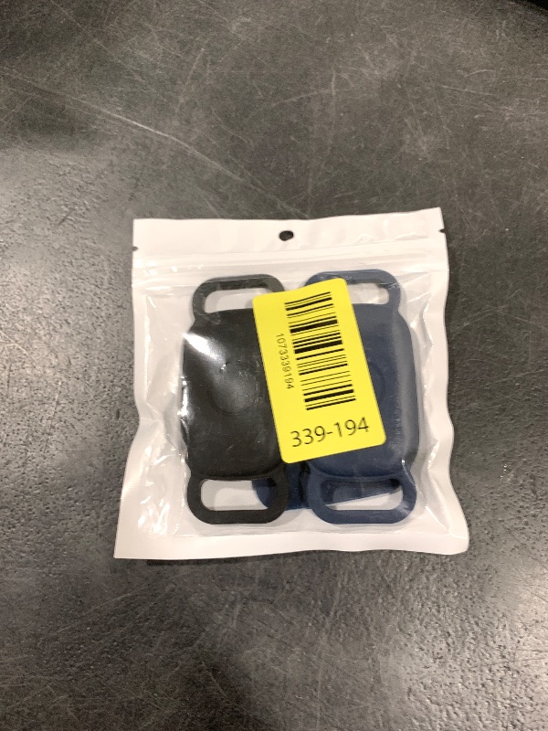 Photo 1 of [2 Pack] Dog Collar Holder for Tile Pro 2024 Tracker, Waterproof Silicone case for Tile Life360 pro, Durable Flexible Scratch Resistant Cover Finder for pet cat Necklace Accessories(Black/Blue)