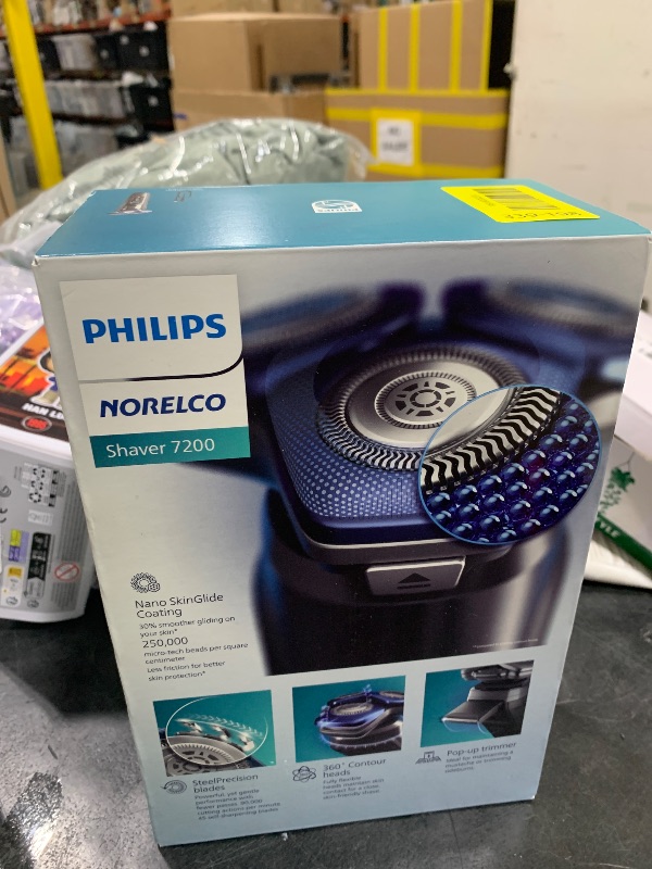 Photo 1 of Philips Norelco Shaver 7200, Rechargeable Wet & Dry Electric Shaver with SenseIQ Technology and Pop-up Trimmer, S7887/82