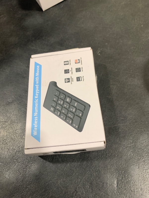 Photo 1 of TRELC Wireless Numeric Keypad, Mini 2.4G 18 Keys Number Pad, Portable Silent Financial Accounting Numeric Keypad Keyboard Extensions with Wireless Mouse for Laptop, PC, Desktop, Notebook(Black)