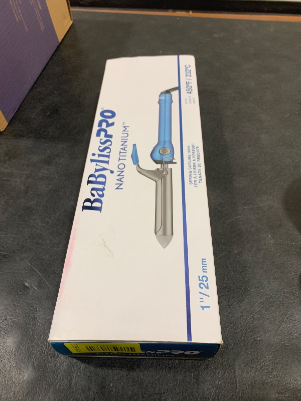 Photo 1 of Nano Titanium Spring Curling Iron, Professional Hair Wand, Tool for Stylists, Nano Titanium Technology for Big voluminous curls or Loose Waves