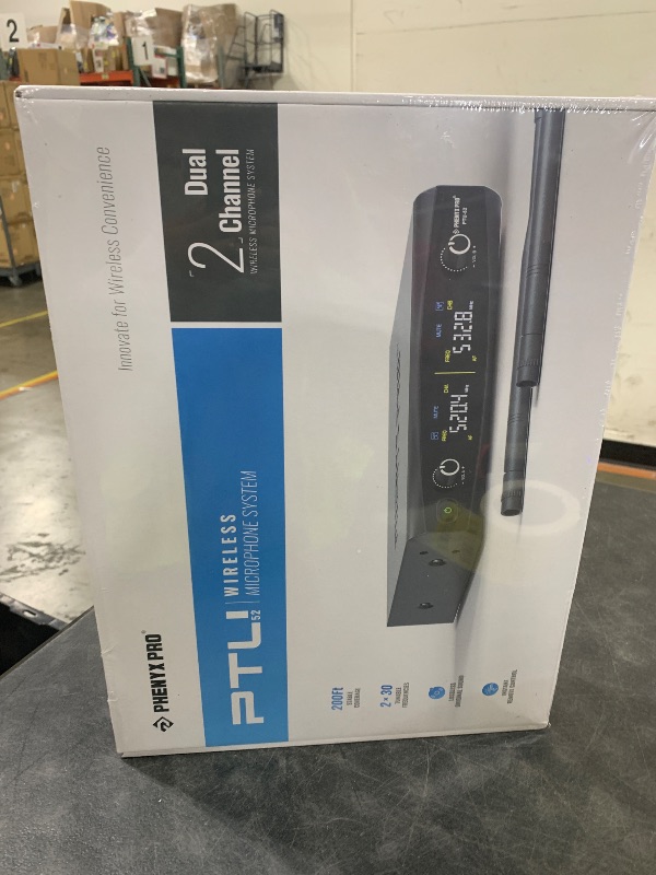 Photo 1 of Phenyx Pro Wireless Microphone System, Metal Wireless Mic Set, Handheld Cordless Dynamic Microphones for Singing, Karaoke, Church, 2x30 UHF Tunable Frequencies,200 ft Range (PTU-52-2H)