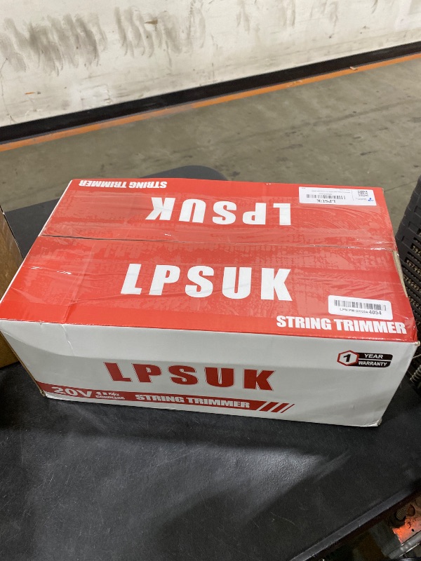 Photo 1 of 20V Cordless String Trimmer, Two 2.0Ah Battery Powered with Fast Charger, 12'' Grass Cutter with Auto Line Feed, 3-in-1 Electric Lawn Mower Grass Trimmer&Edger Lawn Tool with 8 Lines for Yard, Garden