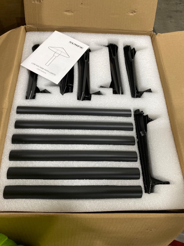 Photo 1 of SUNVIE LED Low Voltage Landscape Lights 3W Cast-Aluminum Pathway Lights Low Voltage 12-24V Waterproof Landscape Path Lights 3000K Landscape Lighting for Yard Garden Walkway ETL Listed Cord, 12 Pack