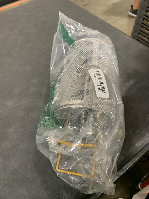 Photo 1 of 1 Pcs 7.09" X 4.72" Raffle Drum for Tickets Metal Raffle Ticket Spinner Box with 500 Tickets Durable Raffle Ticket Cage with Stand Lottery Spinning Drawing for Lottery Games, Raffle Balls (1)