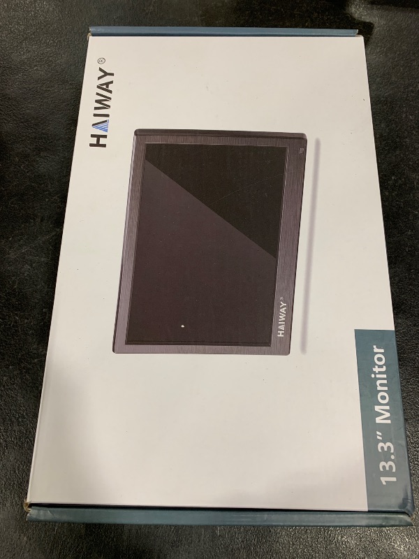 Photo 1 of Haiway 13.3 inch Security Monitor, 1366x768 LED Monitor Small HDMI Monitors with Remote Control Built-in Speakers, Mini Monitors HDMI VGA AV BNC USB Input for CCTV Raspberry Pi PC Fire Stick Gaming