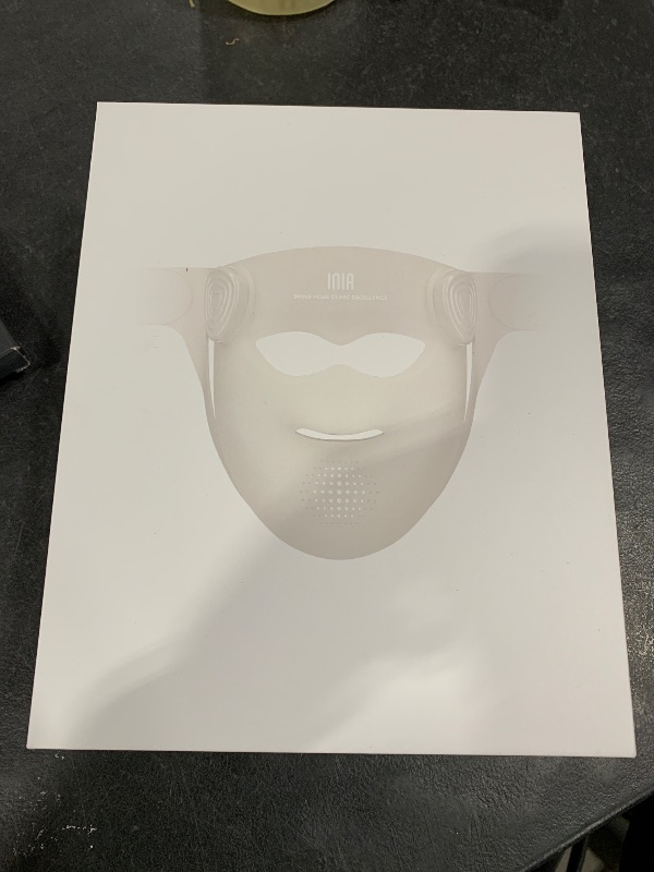 Photo 1 of INIA Glow 4D Wireless Red Light Therapy Mask for face – Dual NIR, 320 LEDs, 4 Modes, Under-Eye Cooling, Cordless & Rechargeable LED Face Mask for Home & Travel, Skincare Gifts for Women Mom Wife, Blue