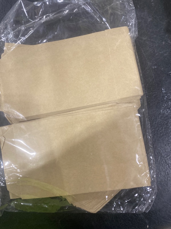 Photo 1 of 100-pack 3x5 Inches Mini Size Natural Kraft Paper Bags for Bakery Cookies Treats Snacks Popcorn Small Gift bagLPNPMGY0074634
