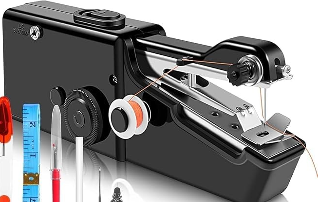 Photo 1 of **INCOMPLETE, MISSING ALL ACCESSORIES** Mini Sewing Machine, Lightweight and Easy Operated Cordless Handheld Sewing Machines for Beginners, Portable Sewing Machine for Home Quick Repairing and Stitch Handicrafts