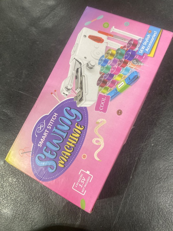 Photo 1 of **INCOMPLETE, MISSING ALL ACCESSORIES** Mini Sewing Machine, Lightweight and Easy Operated Cordless Handheld Sewing Machines for Beginners, Portable Sewing Machine for Home Quick Repairing and Stitch Handicrafts
