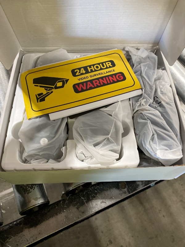 Photo 1 of Rraycom 4Pack 5G/2.4G Security Cameras Wireless Outdoor,2K Battery Powered AI Motion Detection Siren Alarm WiFi Home Indoor Camera, Color Night Vision, 2-Way Talk, Waterproof, Works w/Alexa, Cloud/SD