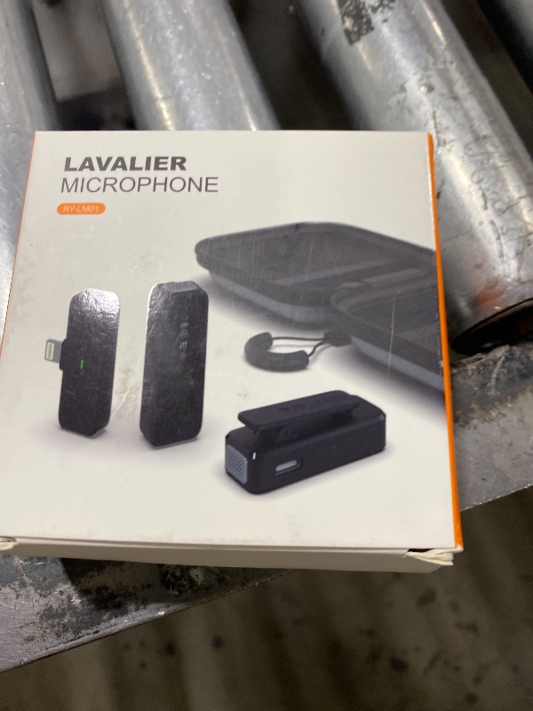 Photo 1 of Rythflo Wireless Lavalier Microphone for iPhone 14/13/12 with Noise Cancellation, 100ft Transmission, 18H Battery Life, Lightning Lapel Microphone Wireless for Video Recording, Vlog, Streaming