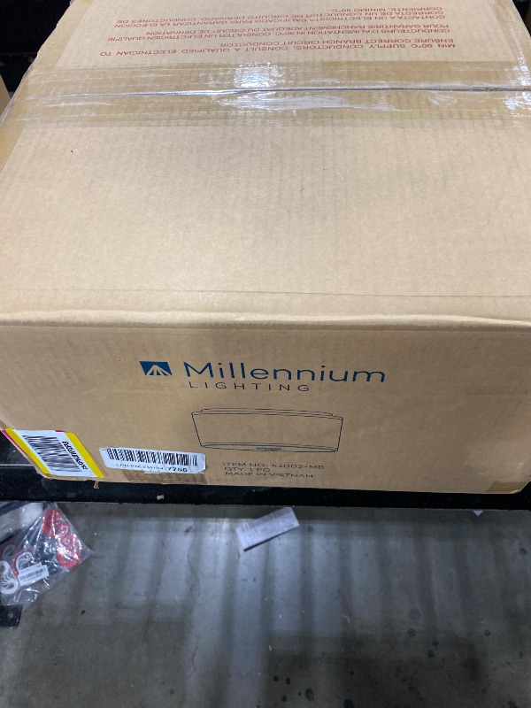 Photo 1 of ML Lighting 41002-MB Guyten 13" Wide 2-Light Flushmount - Matte Black