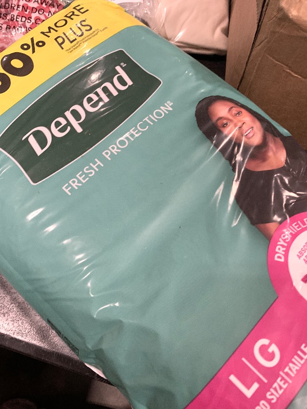 Photo 1 of Depend Fresh Protection Adult Diapers, Incontinence & Postpartum Bladder Leak Underwear for Women, Disposable, Maximum, Large, Blush, 28 Count, Packaging May Vary
