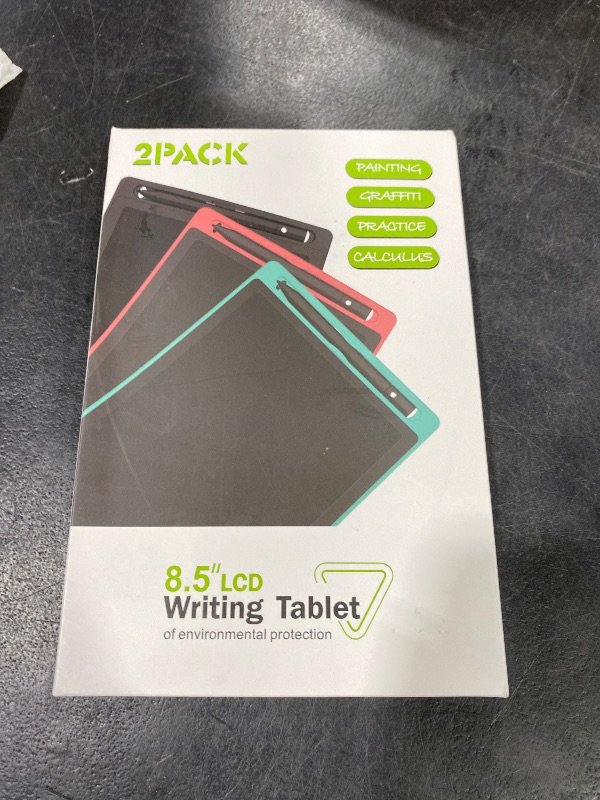 Photo 1 of [2 Pack] TIQUS 8.5 Inch LCD Writing Tablet Pad,Check List Memorandum to Do List for Using at Home Office Kitchen,Use for Deaf and Mute Communication [Black]