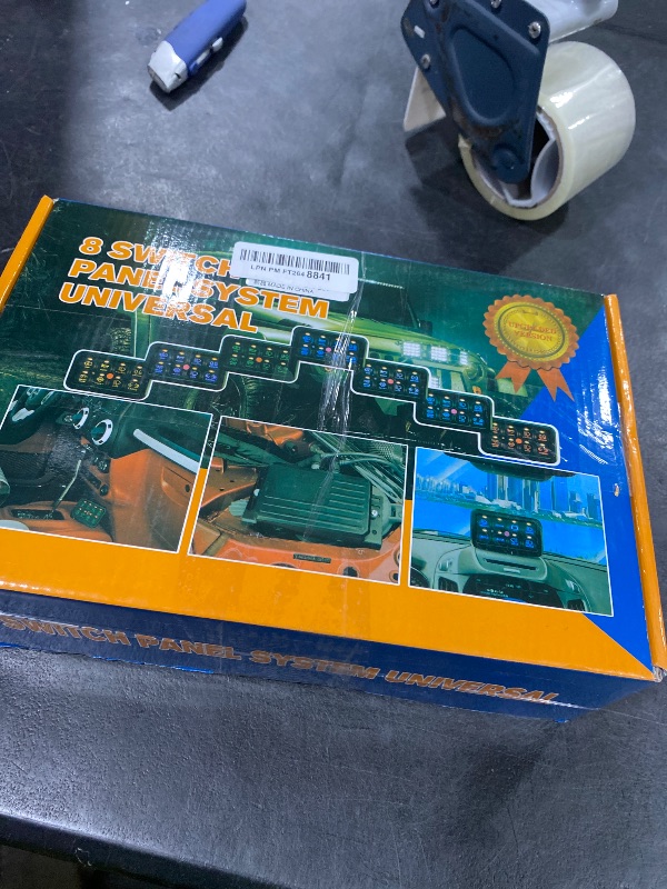 Photo 1 of 8 Gang Switch Panel w/RGB Toggle Momentary Pulsed Memory Function Auto Dimmable ON Off LED Switch Touch Box Universal Circuit Control Relay System 12/24V Waterproof for Car Truck ATV UTV SUV