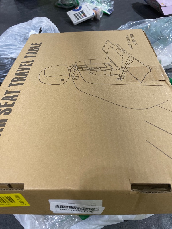Photo 1 of [Upgraded] Car Seat Table with Expandable Tray - Car Desk for Laptop Car Backseat Mount, Car Trays for Eating with Non-Slip Pad/Phone&Tablet Holde, Car Accessories for Writing/Laptop/Dining/Work
