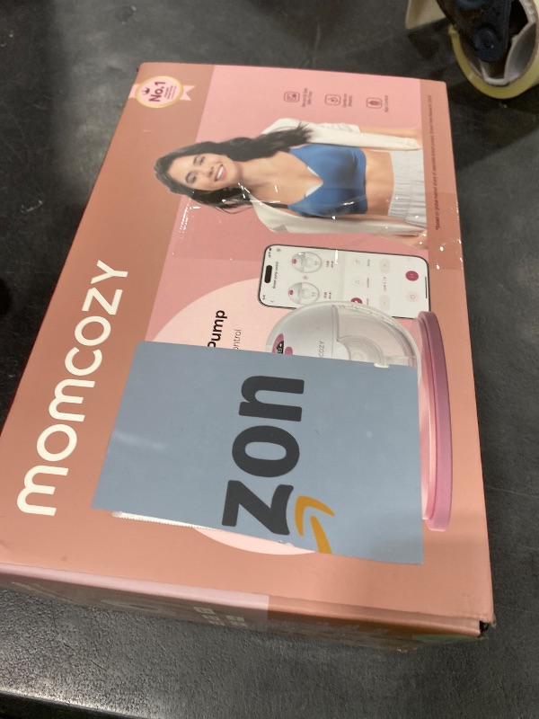 Photo 1 of Momcozy M5 Smart APP Controlled Wearable Breast Pump, Hands-Free Wireless Electric Pump, 3 Modes 9 Suction Levels, BPA-Free, Portable Lightweight, 24mm Flange, 2-Pack Cozy Red