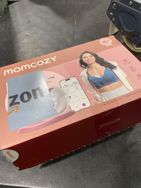 Photo 1 of Momcozy M5 Smart APP Controlled Wearable Breast Pump, Hands-Free Wireless Electric Pump, 3 Modes 9 Suction Levels, BPA-Free, Portable Lightweight, 24mm Flange, 2-Pack Cozy Red