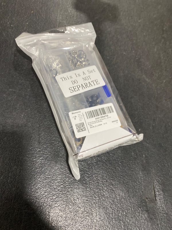 Photo 1 of 1/4 Inch Grommet Kit 200 Sets Grommets Eyelets with 3 Pieces Install Tool Kit and Box for Shoes Clothes Crafts Bag