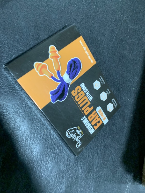 Photo 1 of 10 Pair Corded Reusable Ear Plugs for Shooting Range Ear Protection for Gun Range - Hunting Ear Plugs for Construction Firearm Ear Protection Shooting Gun Hearing Protection Earplugs Corded