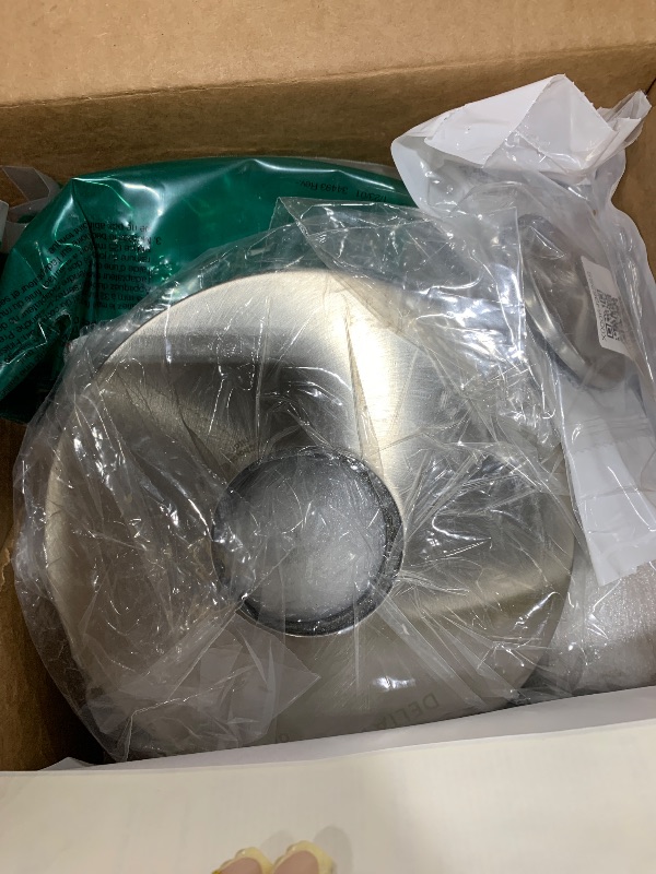 Photo 1 of Delta Faucet Trinsic 17 Series Dual-Function Tub and Shower Trim Kit, Shower Faucet, Single-Spray H2Okinetic Shower Head, Stainless T17459-SS (Valve Not Included)