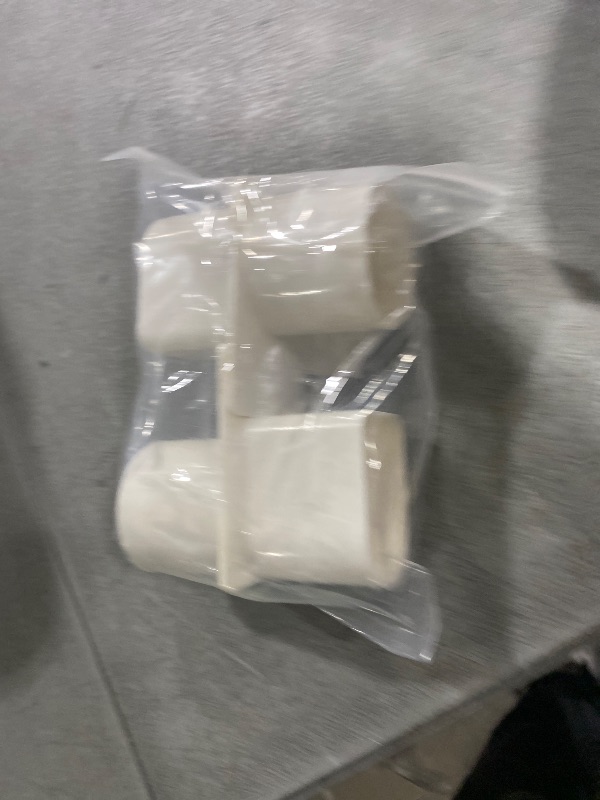 Photo 1 of (2 Pcs) Deck Drain Adapter, fit for Stegmeier Channel Drain, Frontier Deck Drain, Deck Drain, fit 1 1/2" Schedule 40 Pipe, White, Pool Deck Drain Plug, Pool Drain Channel Adapter