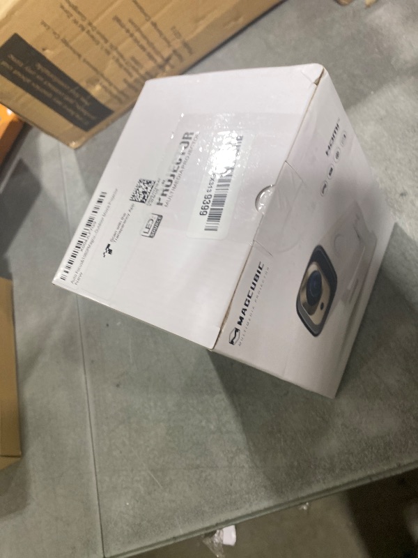 Photo 1 of ?Auto Focus&1080P?Magcubic Mini Smart Projector with 4K Support, Portable Projector with Wifi and Bluetooth, 5W Speaker, Built in Apps, Voice Control, Outdoor Movie Projector