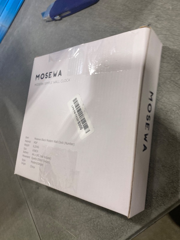 Photo 1 of Mosewa Wall Clock 8 Inch Black Battery Operated Silent Non Ticking Simple Minimalist Rose Gold Numbers Decorative for Bedroom Living Room Kitchen Home Bathroom Office