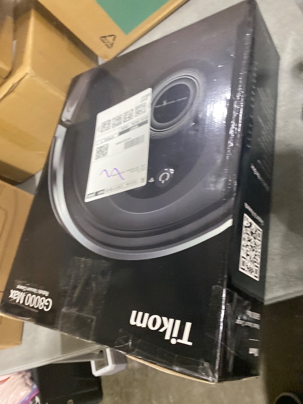 Photo 1 of Tikom Robot Vacuum and Mop Combo, 5000Pa Robotic Vacuum Cleaner, 150 Min Max, App & Remote Control, Ideal for Hard Floor, Carpet, Pet Hair, Self-Charge(G8000 Max)