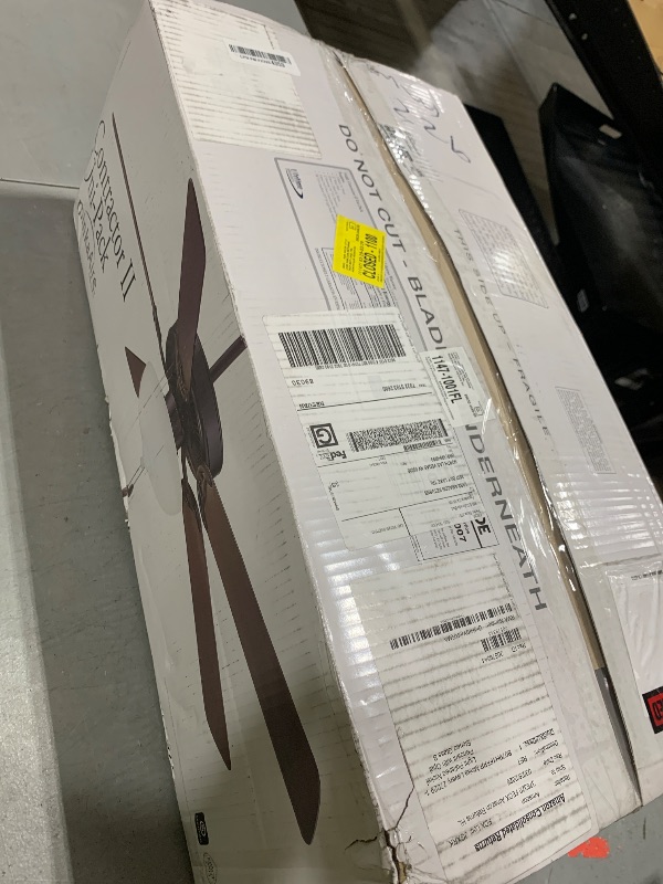 Photo 1 of MINKA-AIRE F448L-WH Contractor Uni-Pack LED 52" 5-Blade LED Ceiling Fan in White Finish with White Blades