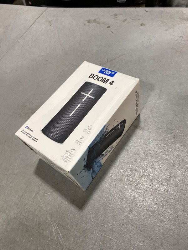 Photo 1 of Ultimate Ears Boom 4 Portable Waterproof Bluetooth Speaker with 360-Degree, Bold, Immersive, Crystal-Clear Sound, Floating Speaker with 15-Hour Battery and 147ft (45m) Range - Black