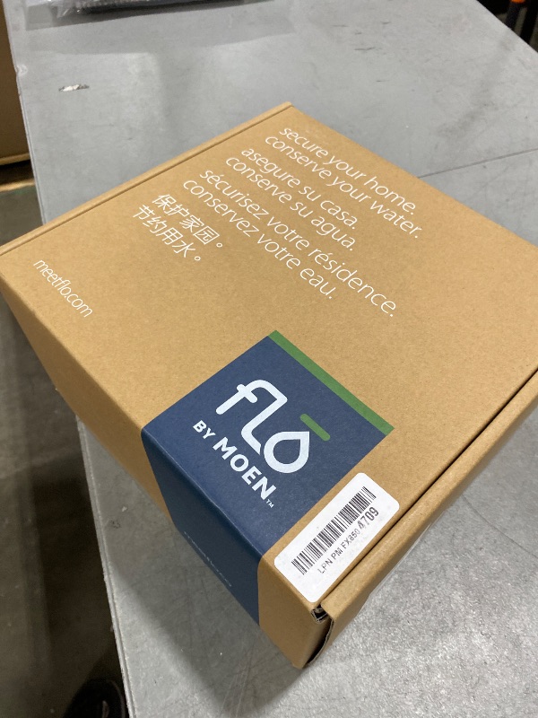 Photo 1 of Moen Flo 1-1/4-inch Smart Water Shut Off Valve, Smart Home Water Monitor Leak Detector, Wifi Connected, App Enabled Flow Meter and Shutoff, 900-002