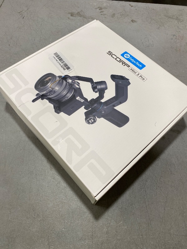 Photo 1 of FeiyuTech SCORP Mini 3 Pro 3-Axis Gimbal Stabilizer with Built-in AI Tracking & Detachable Touchscreen Handle, 4.4lbs Payload for Mirrorless Cameras, Smartphones, Action Cams