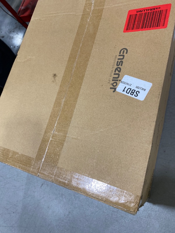 Photo 1 of Ensenior Ceiling Fans with Lights and Remote, 24'' Low Profile Ceiling Fan Flush Mount, APP Control, 6 Speed, 3CCT, Quiet Reversible DC Motor, Dimmable Modern Ceiling Fan with Light for Bedroom-White