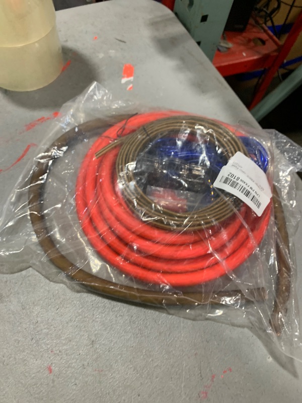 Photo 1 of 0 Gauge Audio Amplifier Installation Wiring Kit 3000W CCA with Fuse & RCA Complete Car Audio Power Cable Kit for Subwoofer and Speaker Install