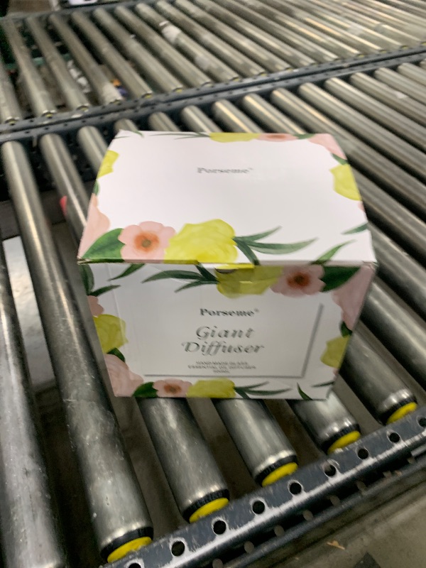 Photo 1 of Porseme 500ml Glass Essential Oil Diffuser Aromatherapy Ultrasonic Cool Mist Humidifier 15-21 Running Hours Waterless Auto-Off Air Diffusers for Sleeping Yoga Working Spa(Light Blue)