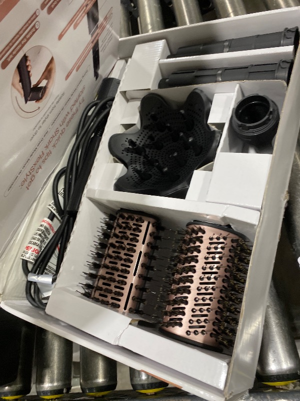 Photo 1 of Shark Hair Dryer | FlexStyle Hair Styling System | Portable & Powerful Blow Dryer Brush | Hair Curler & Volumizer | 6 Styling Tools Included | Best for All Hair Types | Black | HD440BK