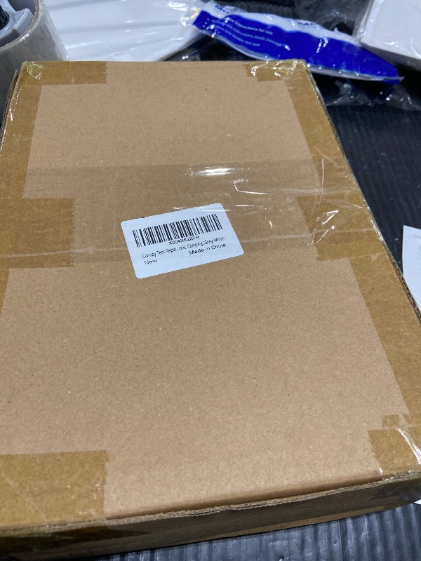 Photo 1 of 10×10FT Canopy Tent Replacement Top, Instant Pop Up Canopy Straight Leg Replacement Cover for Outdoor Garden Picnic, Camping (Grey-White)