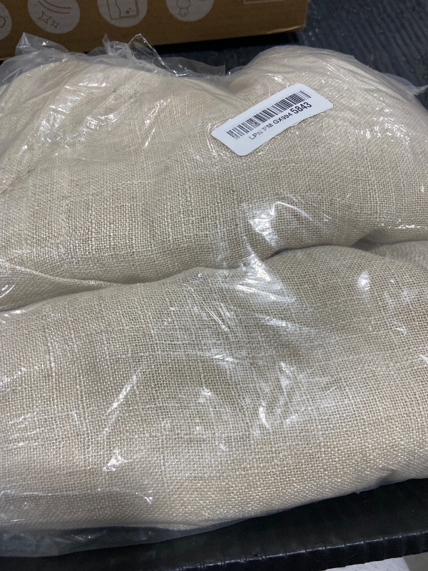 Photo 1 of LAMIT Natural Linen Curtains 108 Inch for Living Room, Back Tab and Rod Pocket Linen Textured Sheer Curtains Light Filtering Drapes for Farmhouse/Bedroom, 2 Panels, 52 x 108 Inch, Beige