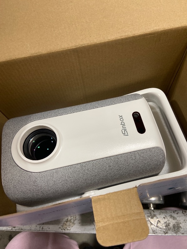 Photo 1 of [Short Throw/1200ANSI/Built in Apps] 4K Outdoor Projector with WiFi and Bluetooth, Auto Focus Projector with Dual-Mode Stand, Smart Portable Proyector with Netflix/YouTube/PrimeVideo & Dolby