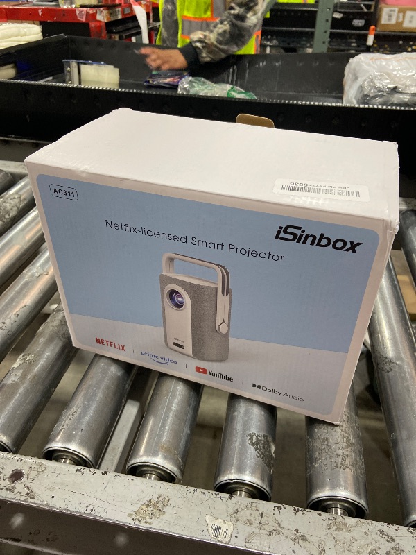 Photo 1 of [Short Throw/1200ANSI/Built in Apps] 4K Outdoor Projector with WiFi and Bluetooth, Auto Focus Projector with Dual-Mode Stand, Smart Portable Proyector with Netflix/YouTube/PrimeVideo & Dolby