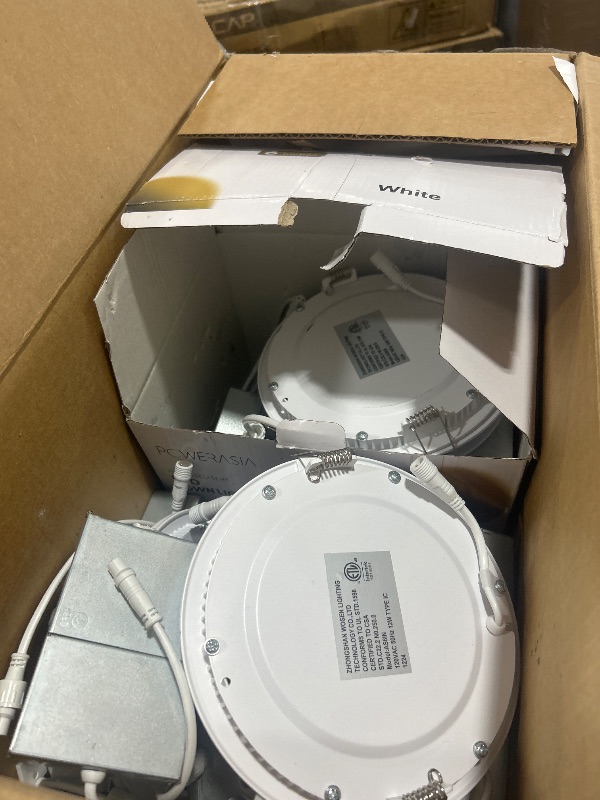 Photo 1 of POWERASIA 12 Pack Smart Recessed Lighting 6 Inch, Ultra-Thin LED Recessed Lighting 12W 1200LM Smart Downlight with Junction Box, Compatible with Alexa/Google Assistant - ETL and Energy Star Certified