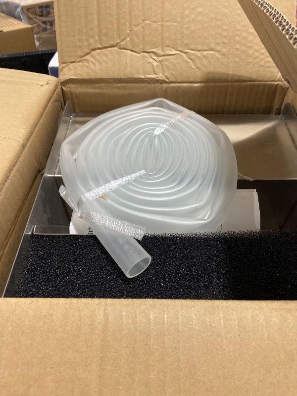 Photo 1 of Pond Waterfall Spillway with Filter and Pump Kit - 304 Stainless Steel Ponds Waterfall Box,800 GPH Pump,9.8FT Oxford Hose,Garden Water Features