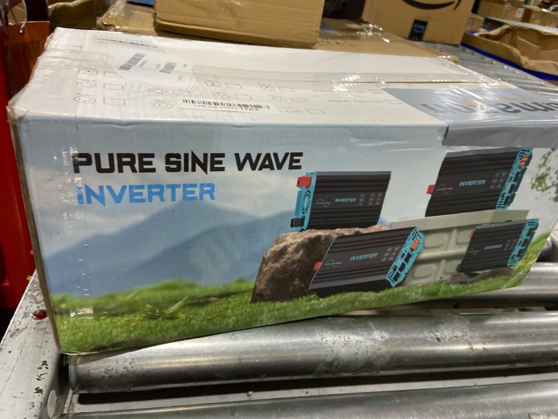 Photo 1 of LANDERPOW 3000 Watt Pure Sine Wave Inverter 24V DC to 120V AC for RV, Truck, Solar, Home, Off-Grid, Power Inverter with 3 AC Outlet, 30W USB-C, 5V 3.1A USB, Hardwire Port, Remote Control, Surge 6000W