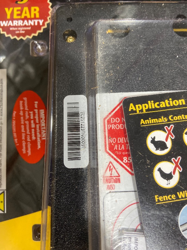 Photo 1 of Zareba 50 Mile AC-Powered Low Impendence Electric Fence Charger - Contain Pigs, Goats, Horses, Cattle, and More - Keep Out Predators - For Heavy Weed Conditions - EAC50M-Z