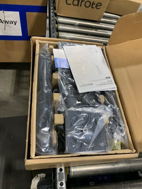 Photo 1 of HUANUO Dual Monitor Stand for 13?–40?, Premium Dual Monitor Mount with USB, Height Adjustable Monitor Stand for 2 Monitors, VESA Mount with Clamp/Grommet Base, Holds 26.4lbs per Arm, HNDS7