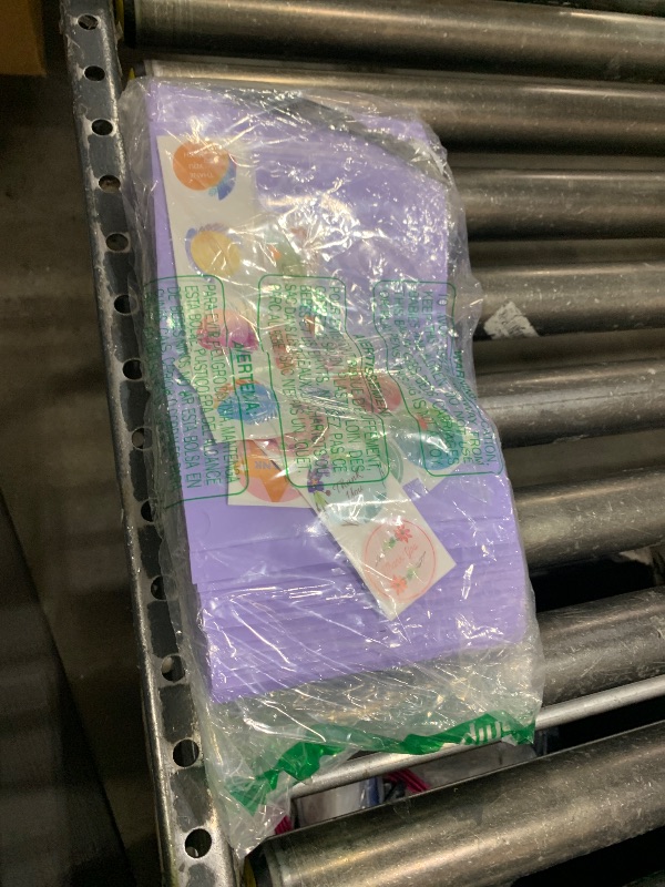 Photo 1 of 100 Pack Mylar Bags for Food Storage with Window,6.3x9.4 Inch Resealable Valentine Treat Bags for Small Susiness,Smell Proof Zipper Bag Various Sizes,Stand Up Pouches for Coffee,Snack (Purple)