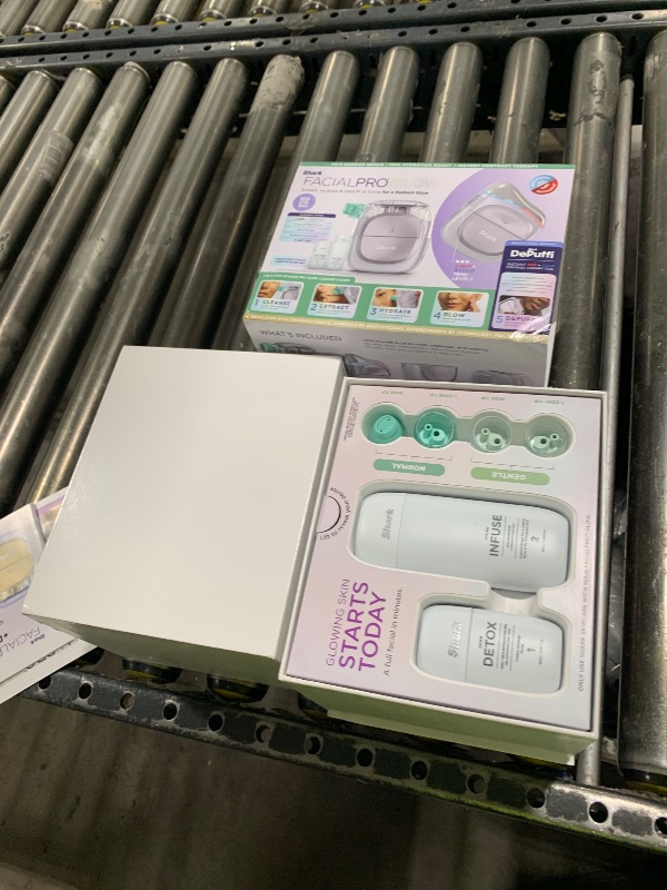 Photo 1 of Shark FacialPro Glow at-Home Hydro-Powered Facial System with DePuffi Hot & Cold Therapy – Professional Spa Skincare Device for Pore Cleansing, Hydration, & Radiant Glow, Lilac, FH320PL