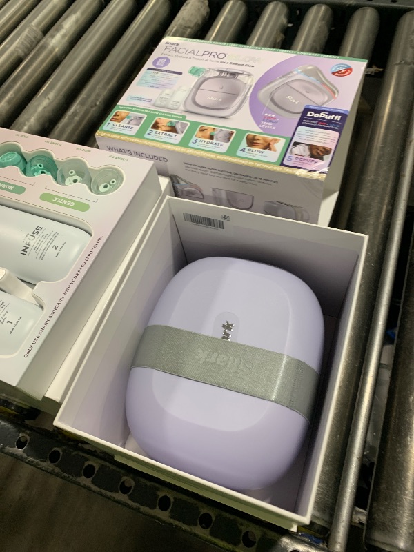 Photo 1 of Shark FacialPro Glow at-Home Hydro-Powered Facial System with DePuffi Hot & Cold Therapy – Professional Spa Skincare Device for Pore Cleansing, Hydration, & Radiant Glow, Lilac, FH320PL