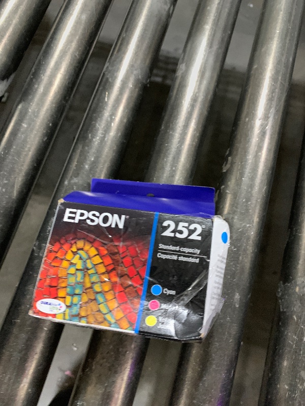 Photo 1 of EPSON 252 DURABrite Ultra Ink Standard Capacity Color Combo Pack (T252520-S) Works with WorkForce WF-3620, 3640, 7110, 7610, 7620, 7710, 7720, 7210